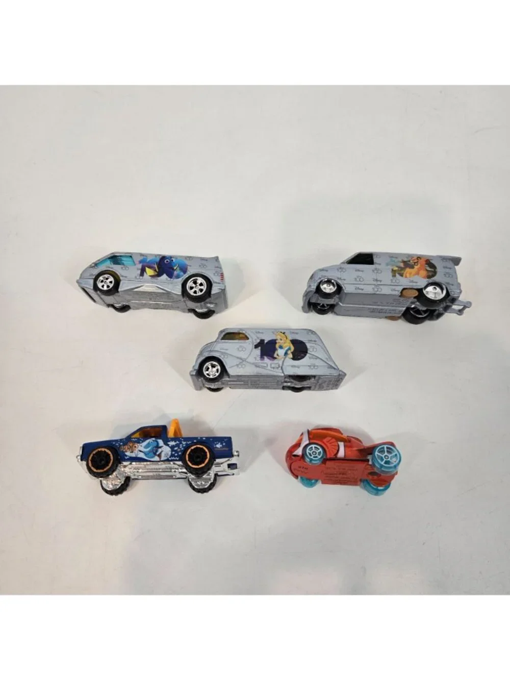 Disney Diecast Cars & Vehicles Lot Disney 100 Alice Finding Nemo Dory Lion King